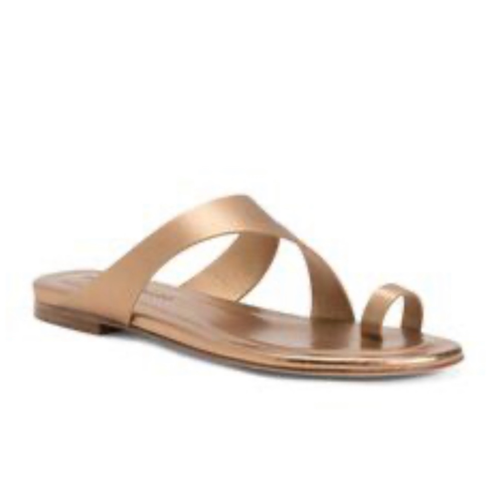 Tamara Mellon Metallic Bronze Sandals